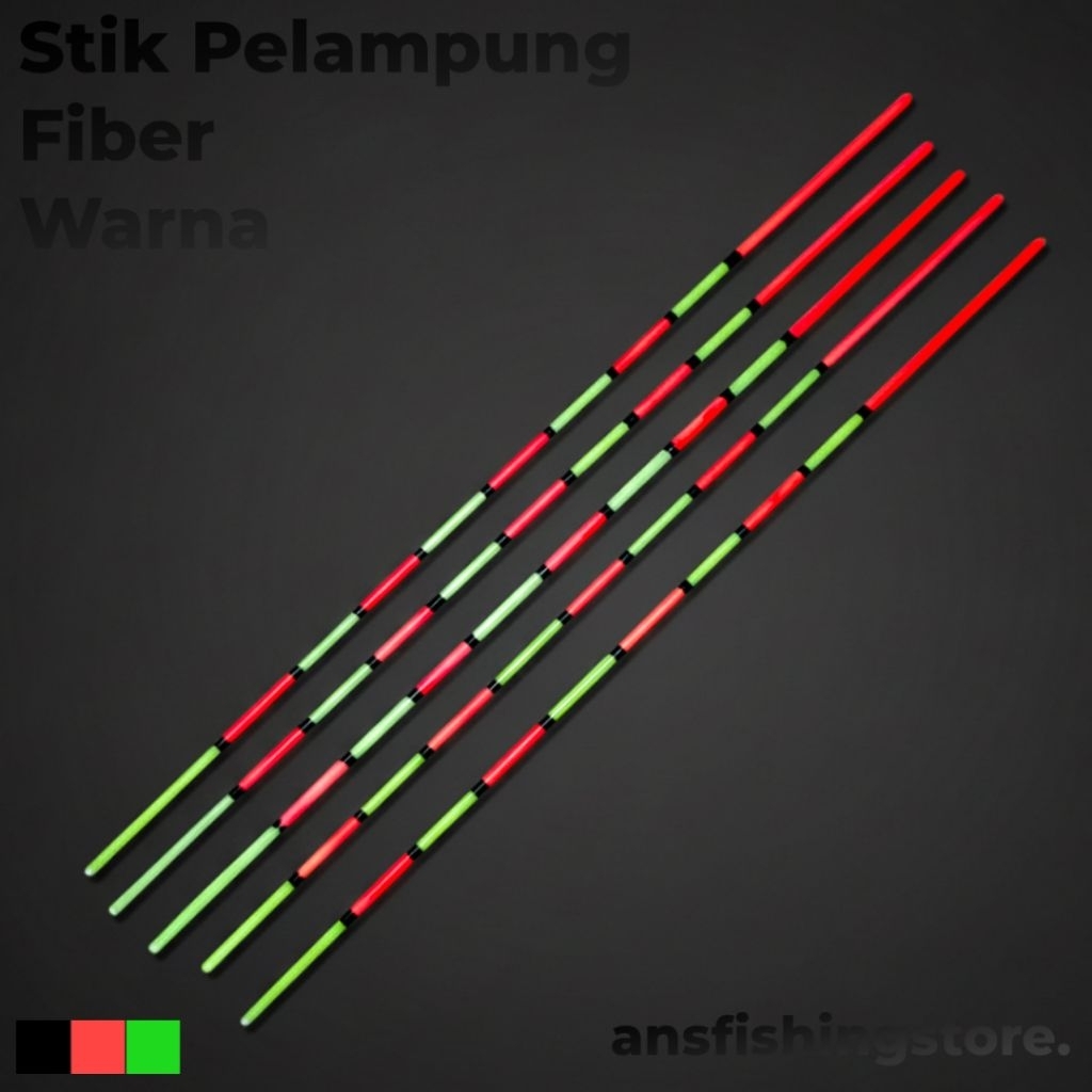 Stik Indikator Pelampung Pancing Fiber Warna Cerah, Nyentrik, Sensitif dan Murah