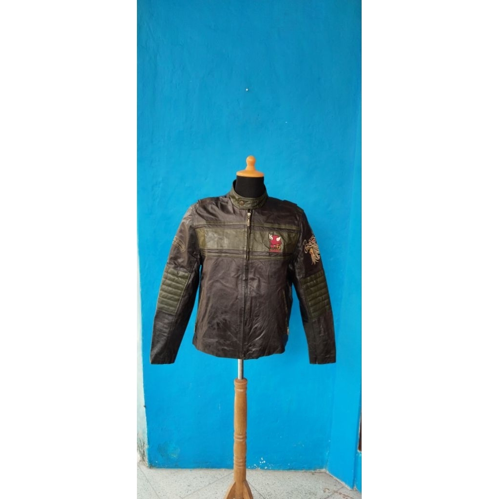 Dobbi's Family Devilboy Cafe Racer Leather Jacket Japan Style Sukajan
