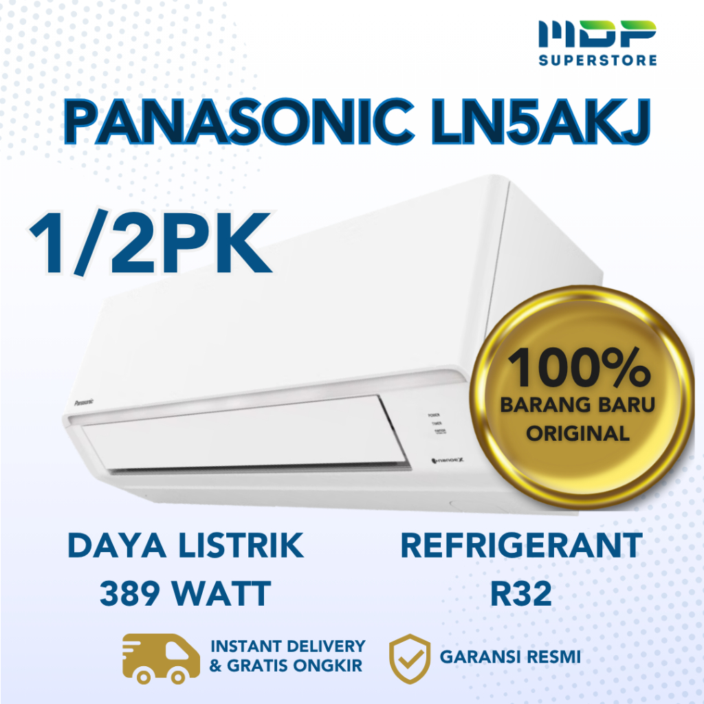 AC SPLIT PANASONIC 1/2 PK LN5AKJ