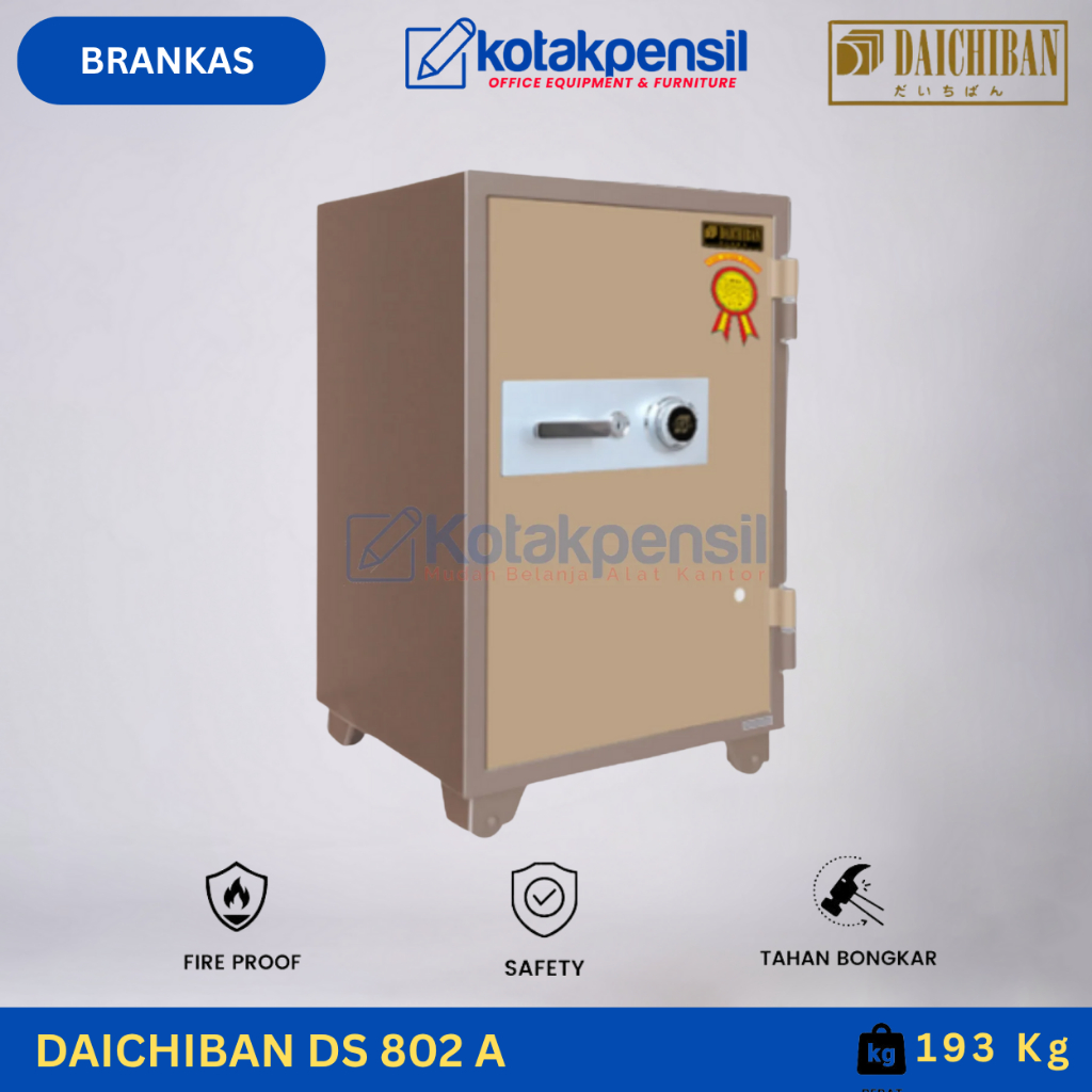 Brankas DAICHIBAN DS 802 A | Brankas Dokumen Tahan Api | Brankas Kantor | Brankas Besar | Brankas Al