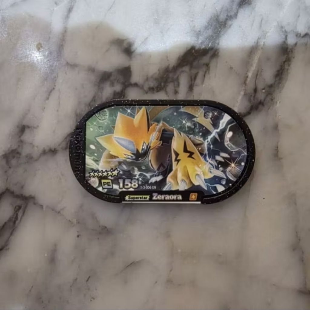 Zeraora Tag Pokemon Mezastar Bintang 6 Original_ag Pokemon Mezastar Zeraora_Tag Pokemon Mezastar Sea