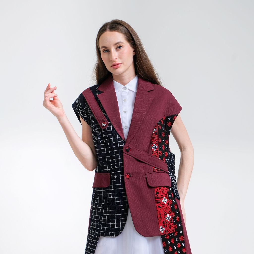 Anggia Handmade - Armany Rompi Maroon
