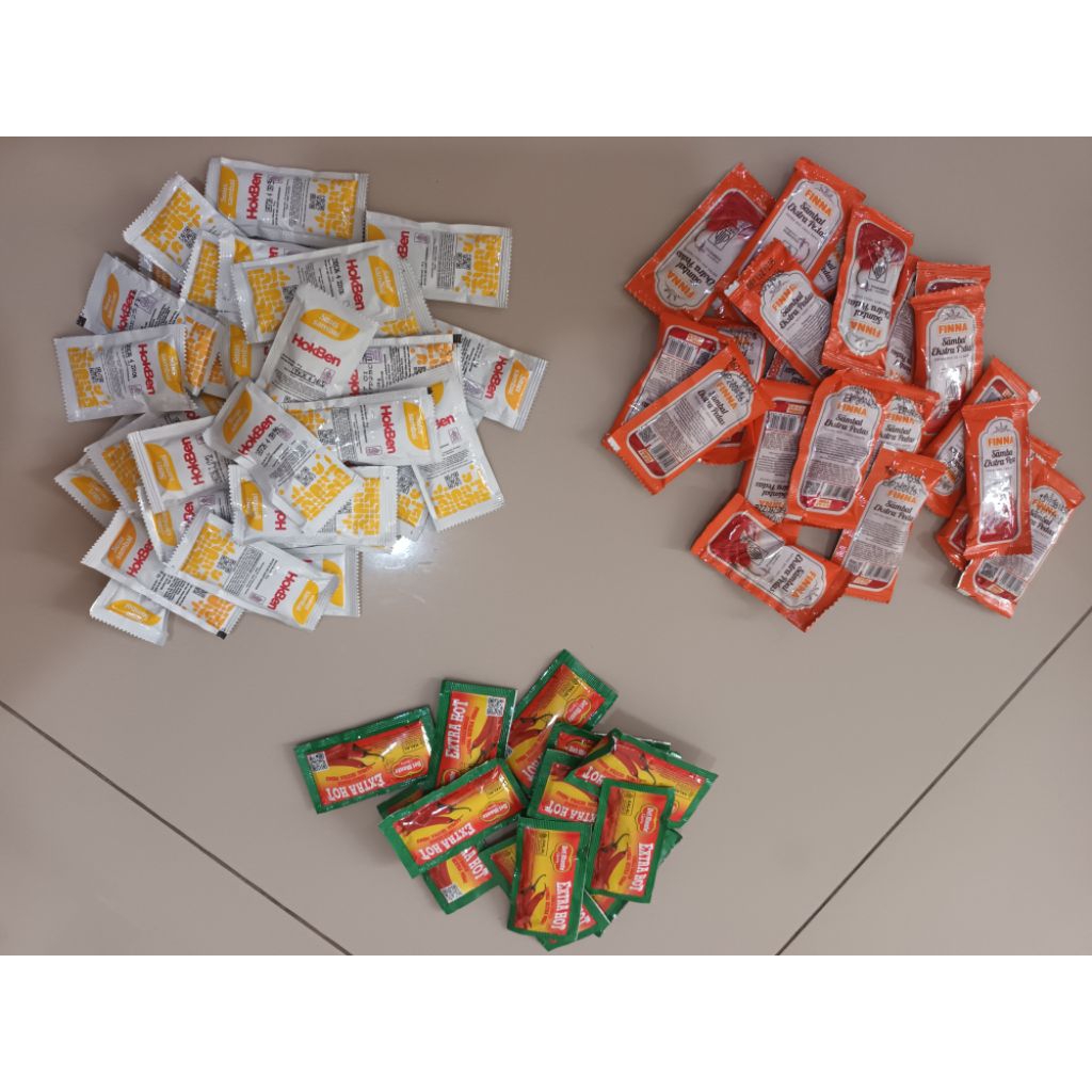 sambal sachet hokben sendok makan hokben sambal mcd sambel sacher mcd sumpit marugame udon sendok pl