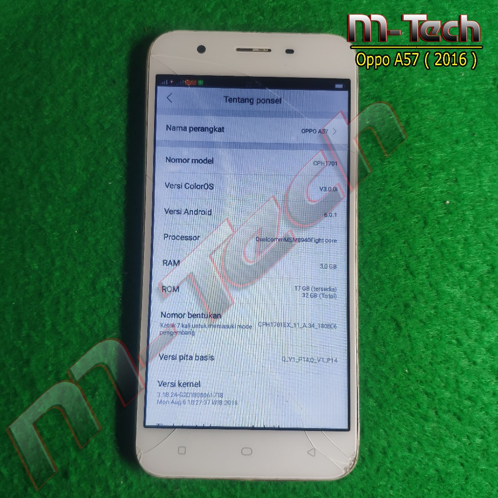 [N] PCB Mesin Oppo A39 (2017) original hidup normal