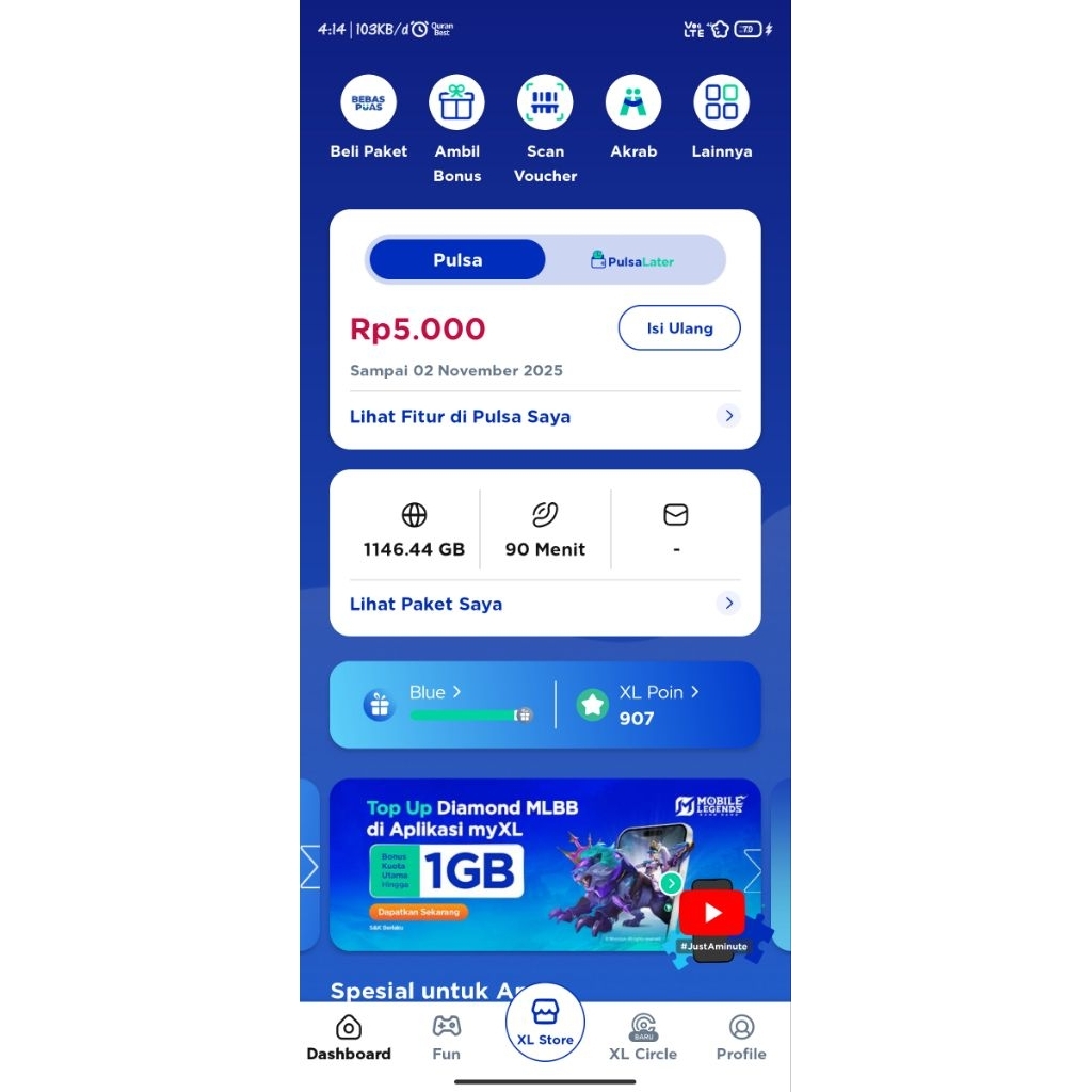 kartu xl VIP discon 90%+triple kuota