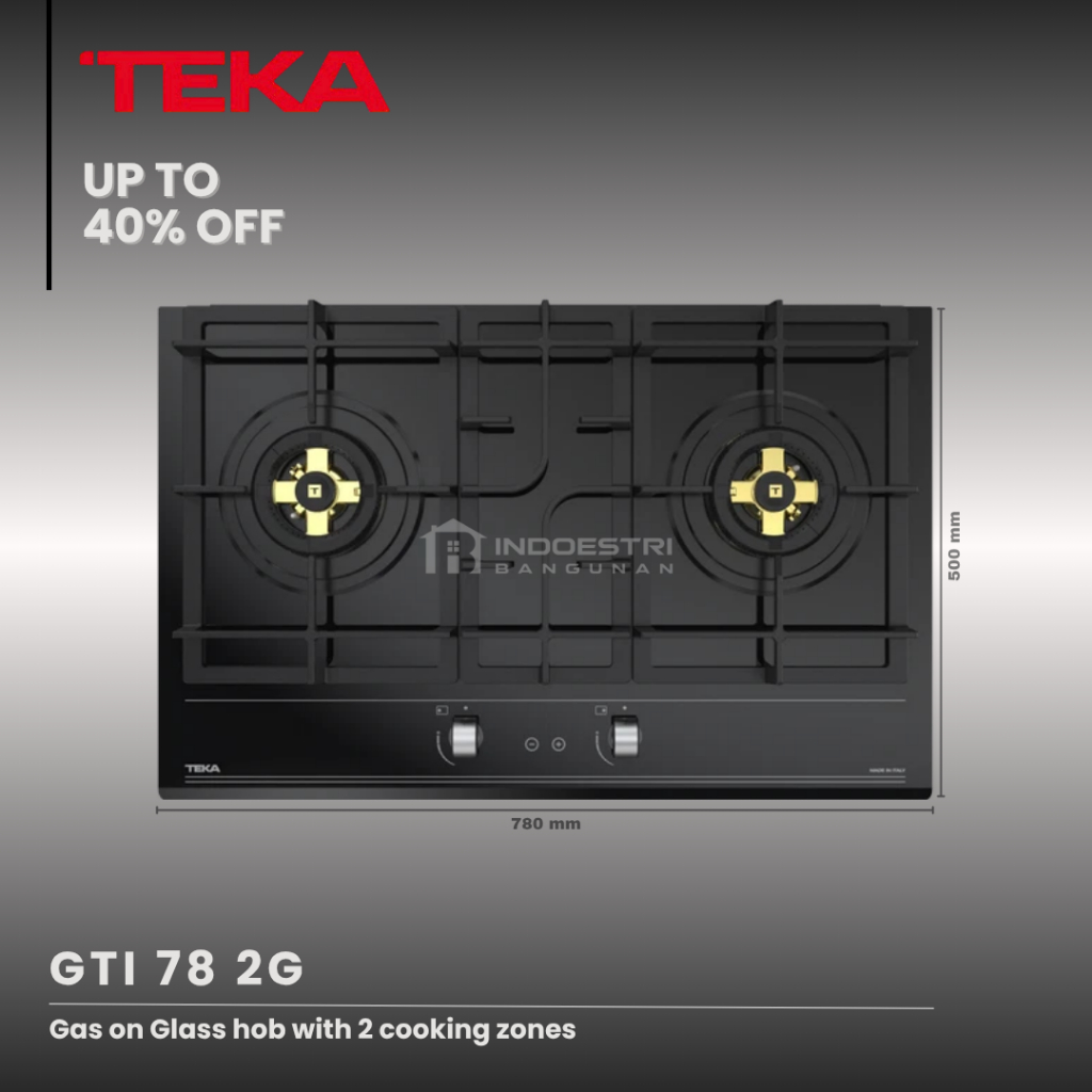 Kompor Tanam 2 Tungku TEKA GTI 78 2G / TEKA Kompor Tanam Gas 2 Tungku