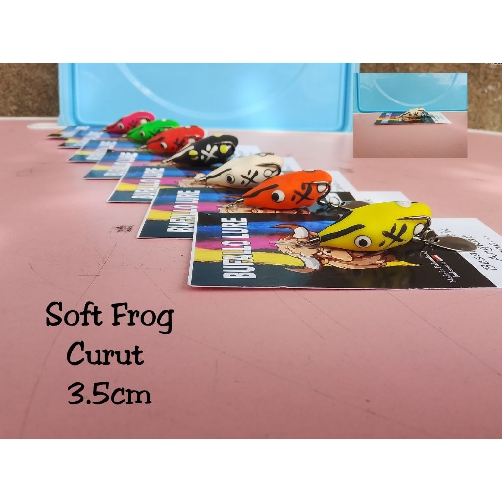 Soft Frog Curut 3.5cm Umpan dasar umpan casting / umpan gabus / umpan tiruan / umpan main dasar
