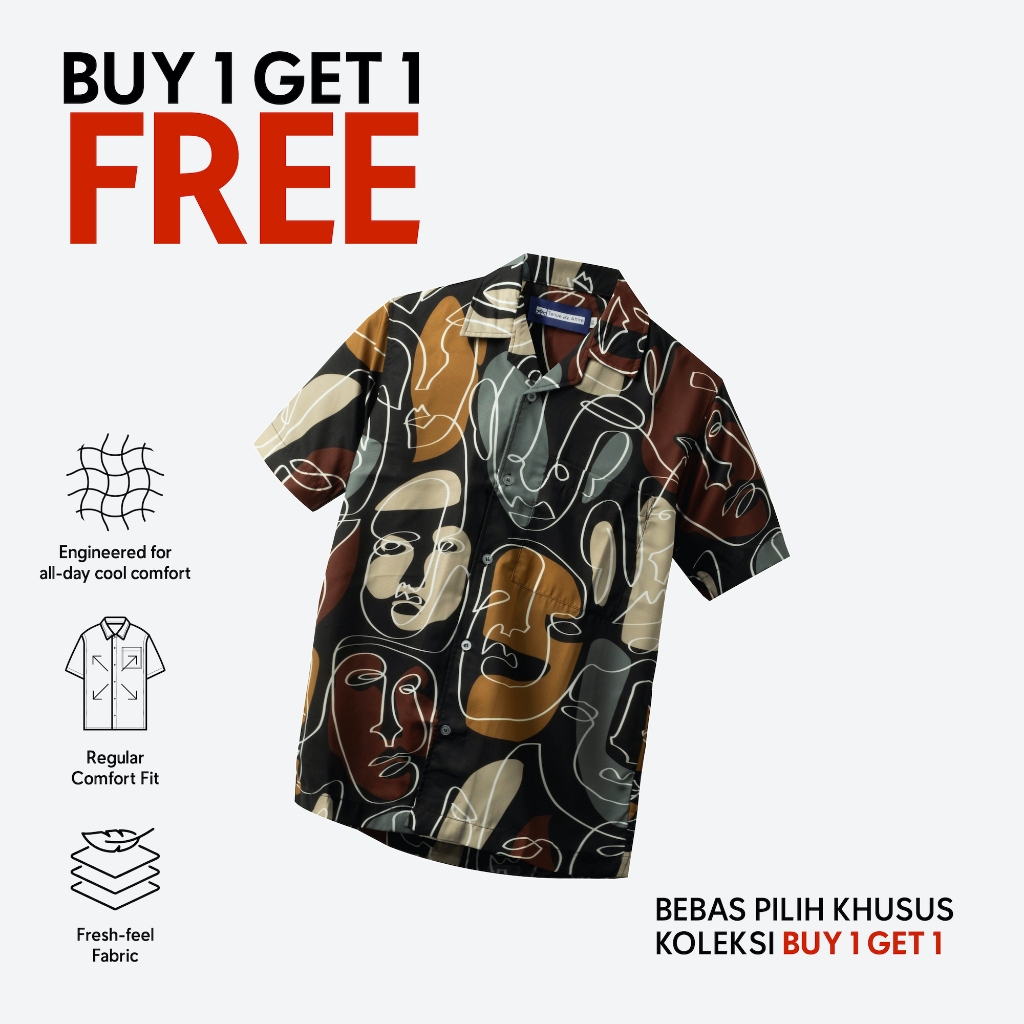 [B1G1] Tenue de Attire - Kemeja Pria - Contour Matisse Shirt