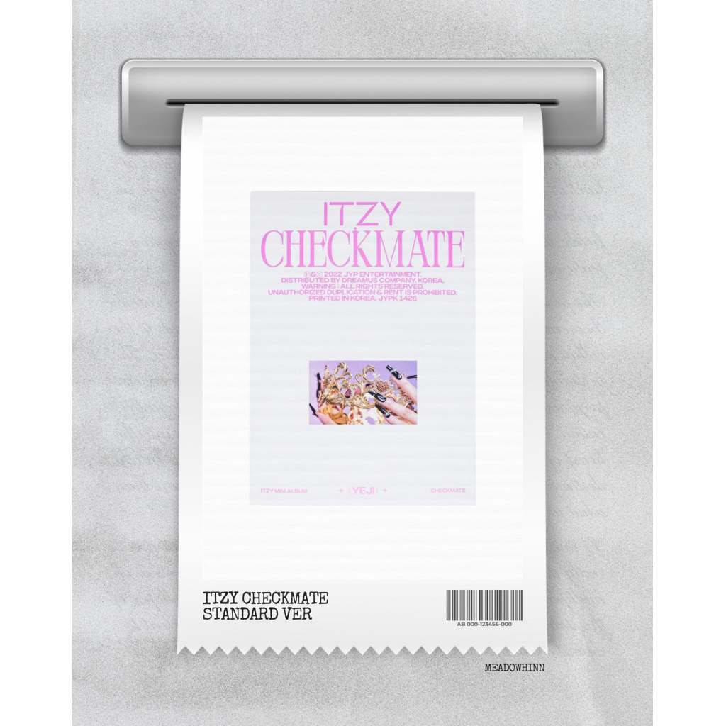 Unsealed Fullset Album Itzy Checkmate Standard - Yeji ver