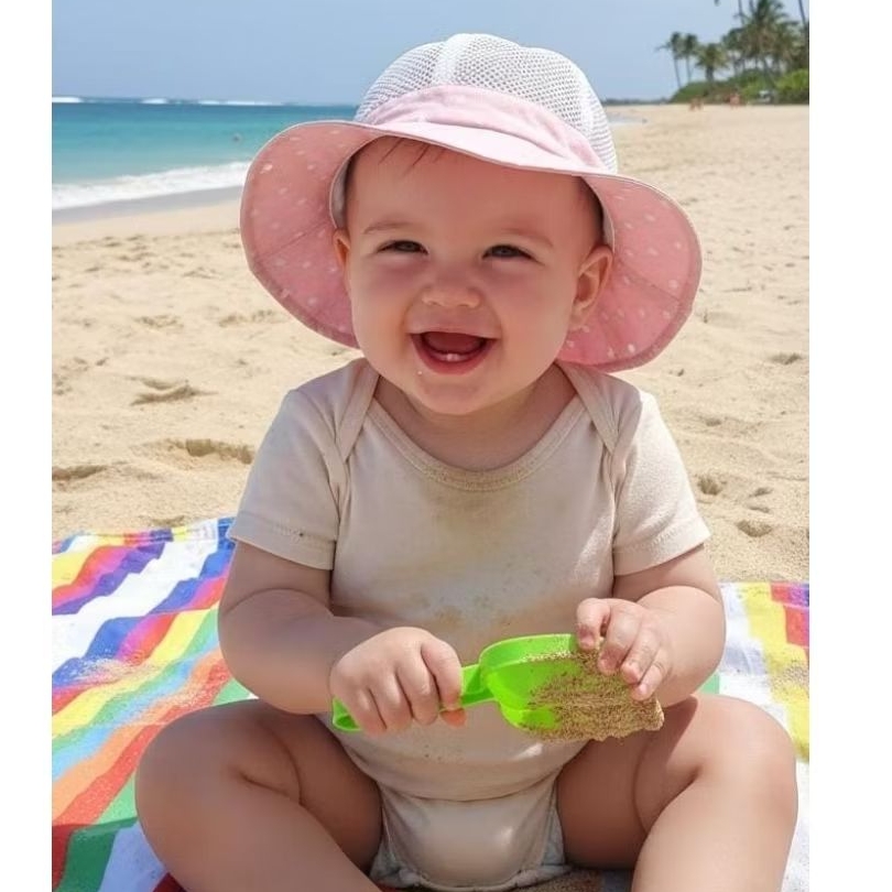 GRACIA Topi Bucket Fruit Love 1-4 Tahun TopI Bucket 3D Anak Perempuan / Topi Pantai