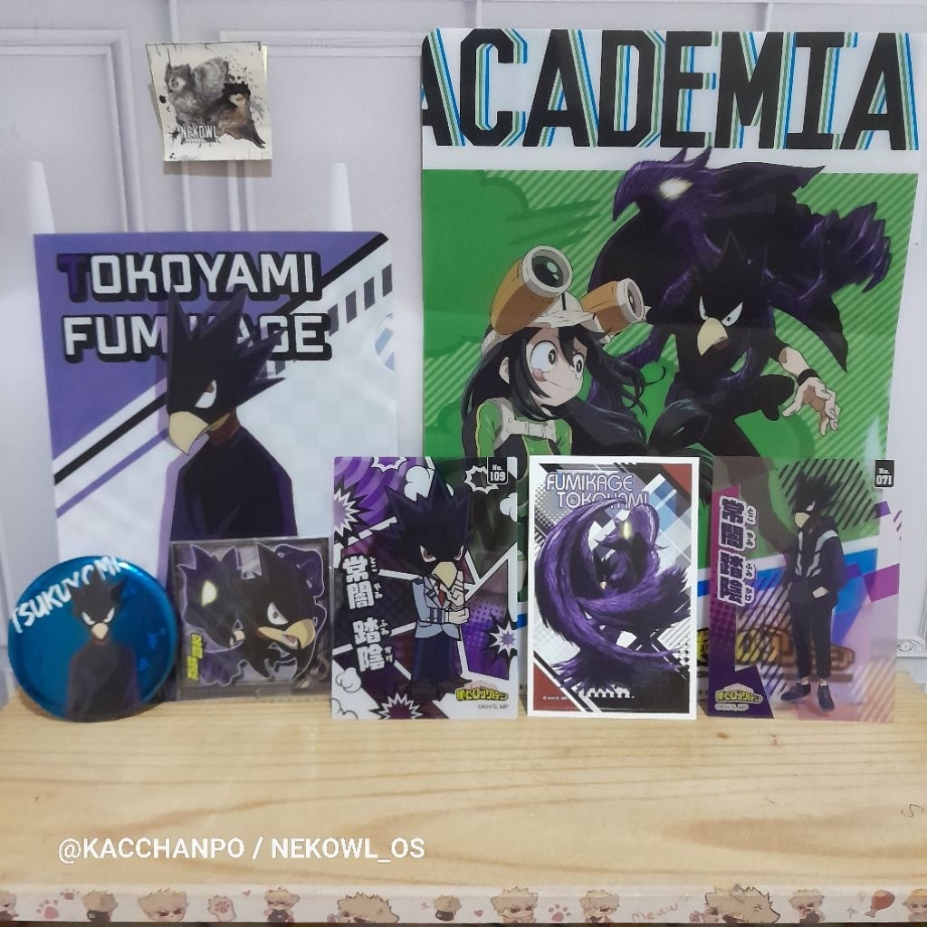 AAB Tokoyami Fumikage Official Merchandise My Boku No hero Academia Merch BNHA MHA Clearfile Clear F