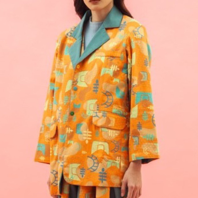 (New) Juci Orange Blazer Jelita Indonesia / Blazer Wanita size M by ZM x Tantri