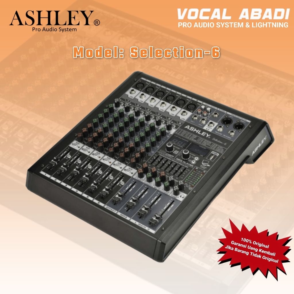 MIXER AUDIO ASHLEY SELECTION 6