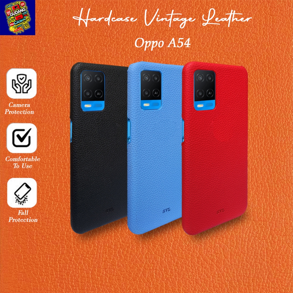 Case OPPO A54 Hardcase SVL Vintage Leather Microfiber