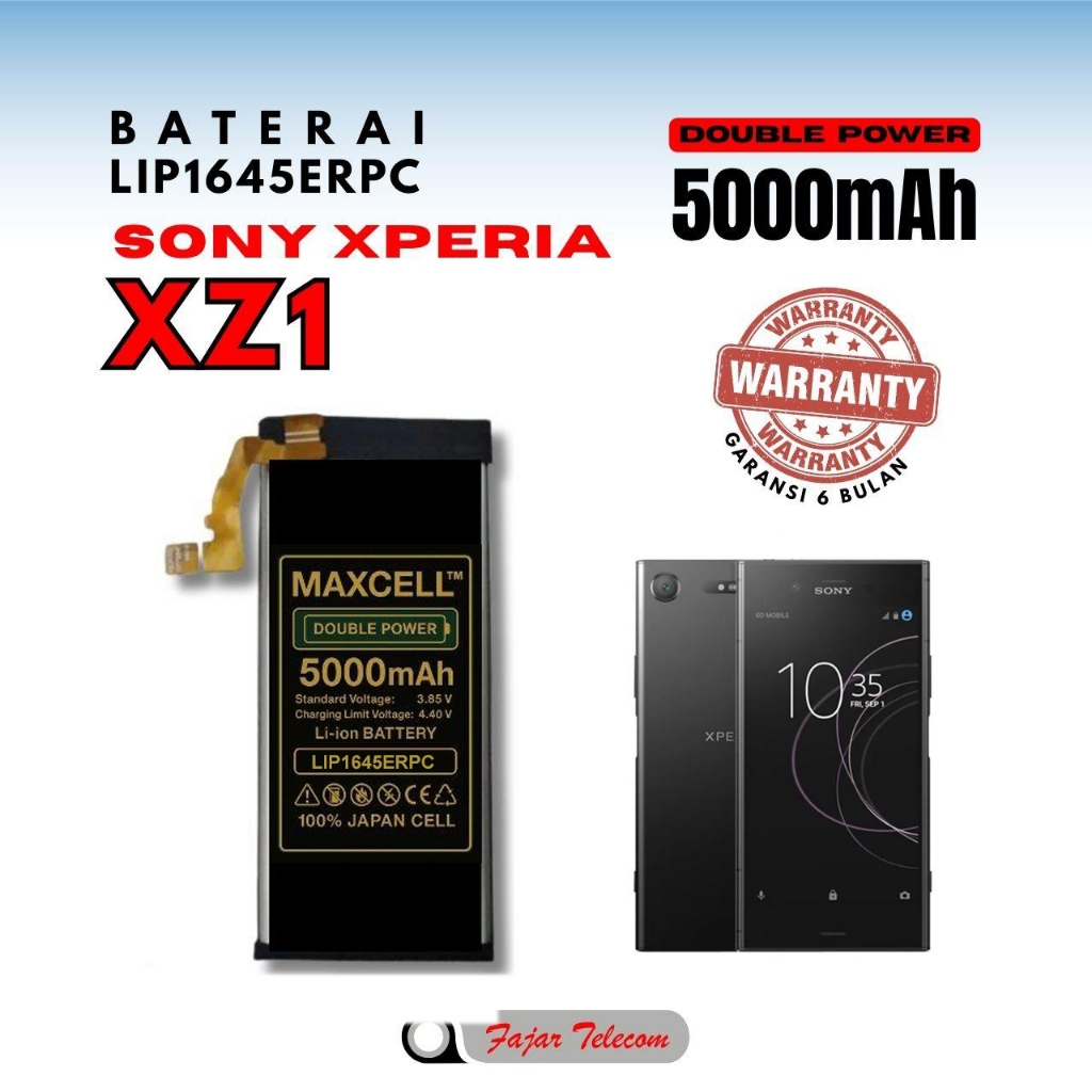 Baterai Maxcell LIP1645ERPC Compatible Sony Xperia XZ1 Double Power 5000mAh