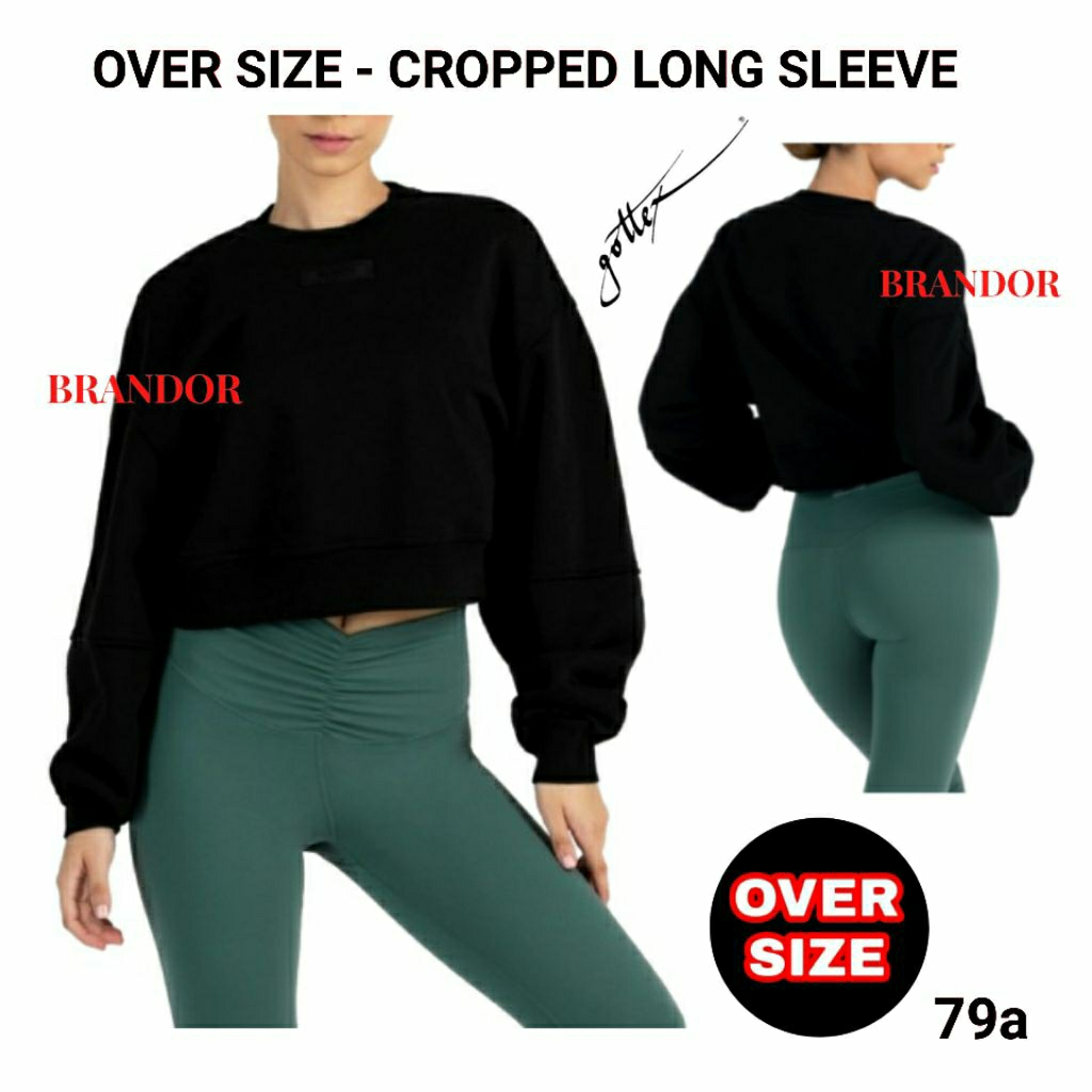 Brandor  - OVER SIZE - CROPPED LONG SLEEVE  By GOTTEX ( gtts79 )