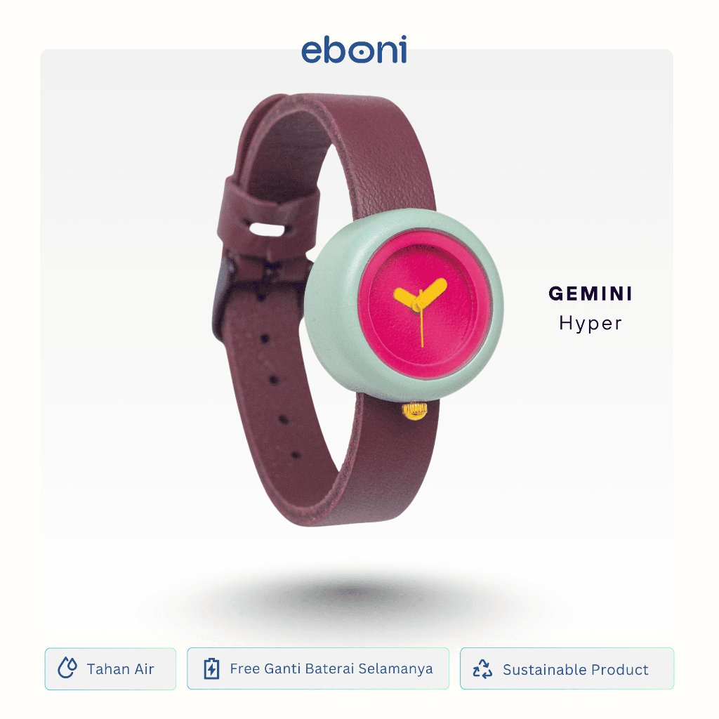 Eboni Jam Tangan Kayu Gemini - Hyper
