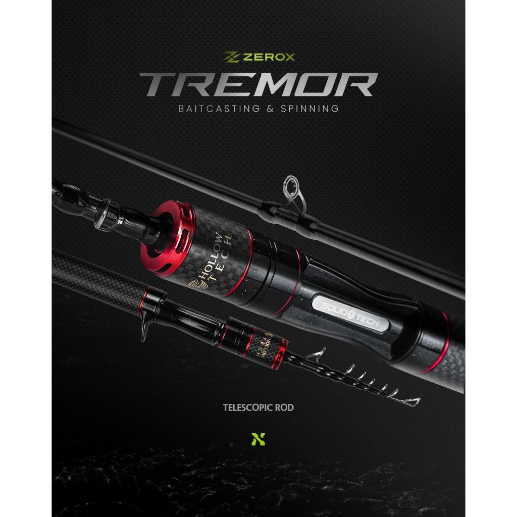 Joran Antena Zerox Tremor SP & BC (Titanium Tip & Solid Carbon Tip) - Spinning 150cm 2-6lb