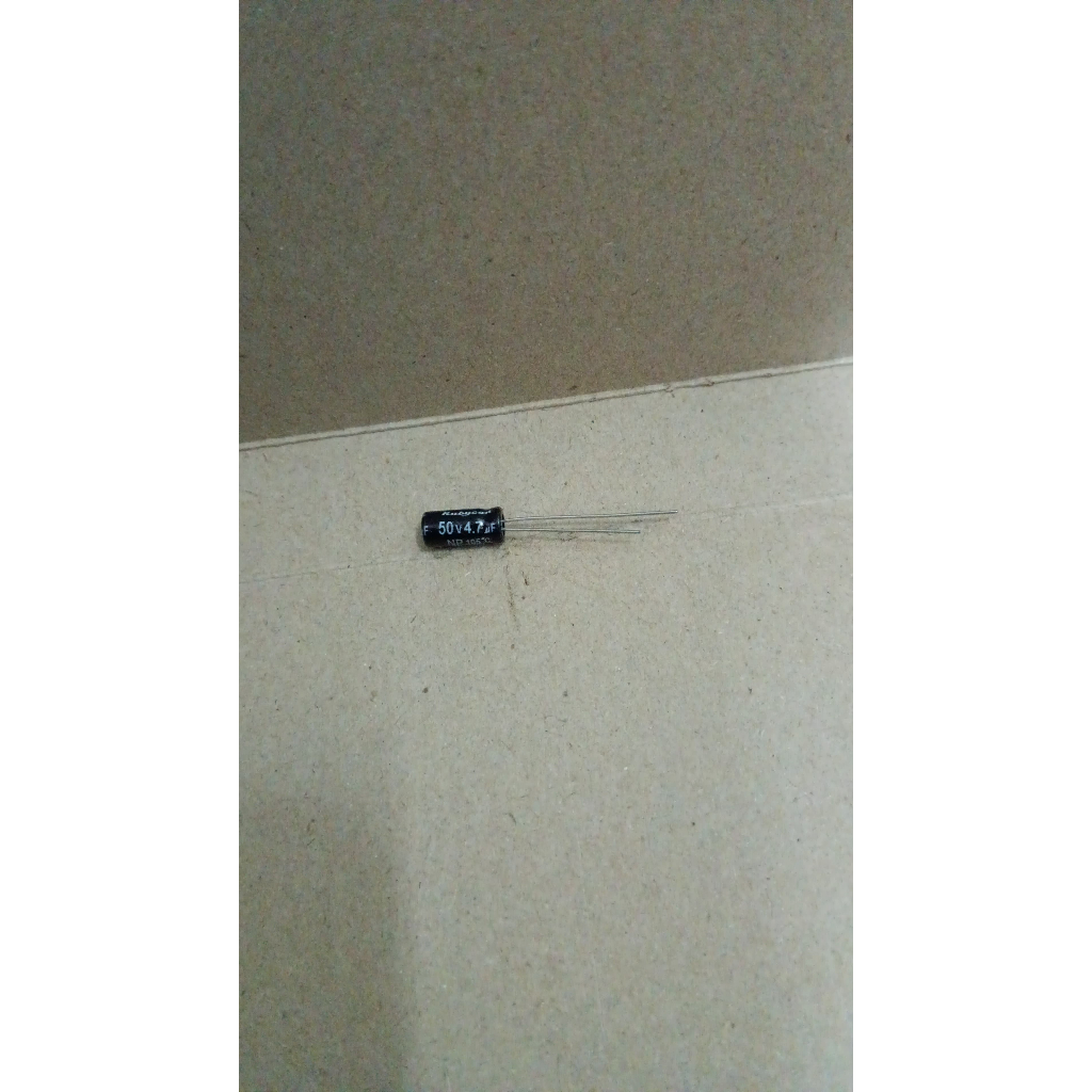 7055 kapasitor elco 4.7uf 4,7uf 4.7 4,7 uf 50v nonpolar np rubycon