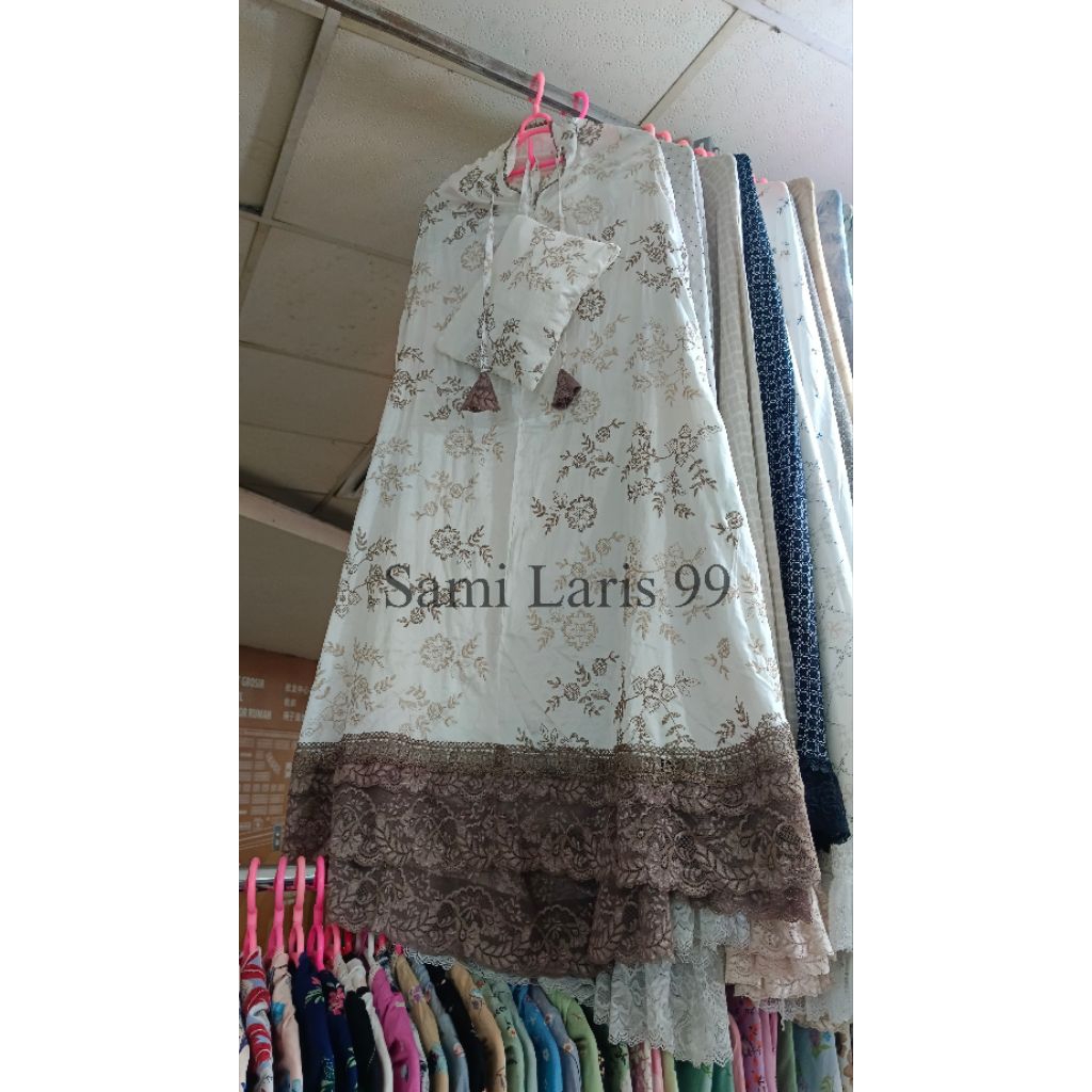 Mukena Sutra Bordir Premium-Mukena Dewasa-Mukena 2in1 premium