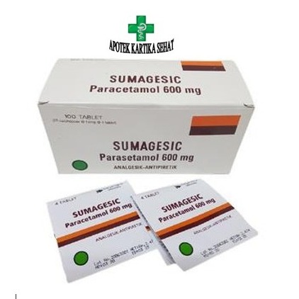 Sumagesic Obat Paracetamol Tablet 1 Strip 4 Tablet