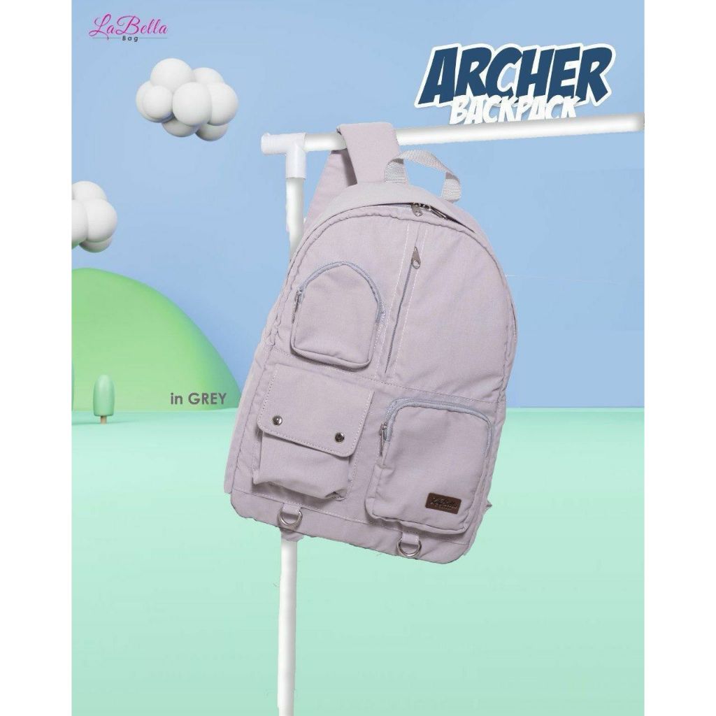 Archer Backpack by Labella l Tas Anak Sekolah l Tas Canvas Premium