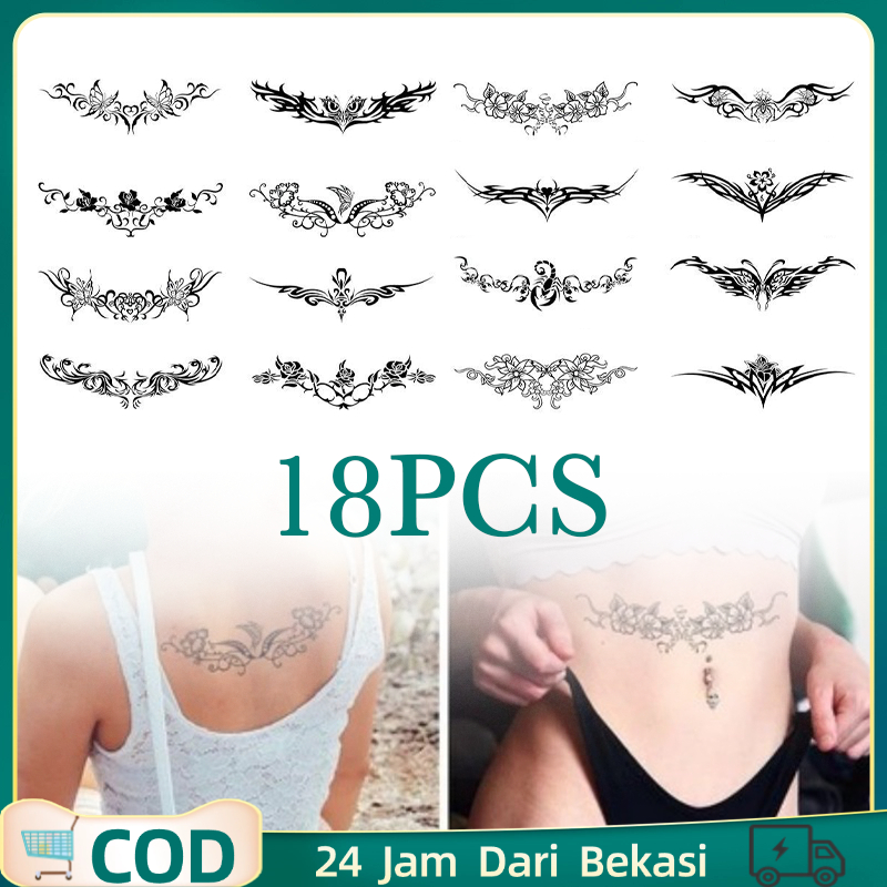 10pcs Tato Kupu Kupu Tahan Lama Tato Temporer Kupu Tato Kupu-kupu Tahan Tattoo Temporary