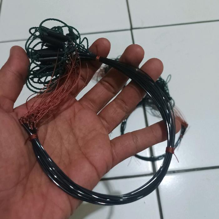 racik burung kecil 25 mata 2 meter tali jerat burung weris perangkap manuk sawah tikusan puyuh sinta