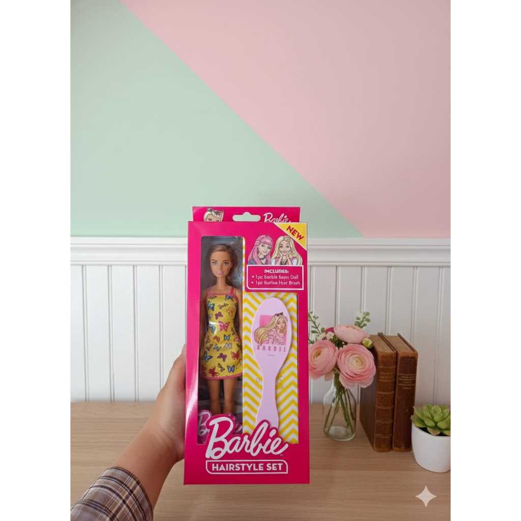 BONEKA BARBIE SPECIAL PACK HAIRSTYLE SET / BARBIE SISIR SET
