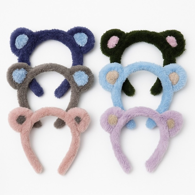 Bando Wanita Bulu Karakter Bear Bando Lotso Bandana Anak dan Dewasa Motif Lucu Aksesoris Rambut Vira