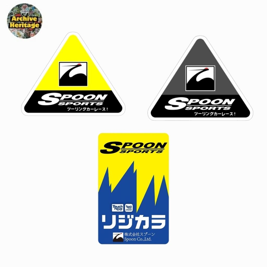 sticker Spoon Sports cars otomotif jdm mobil stiker
