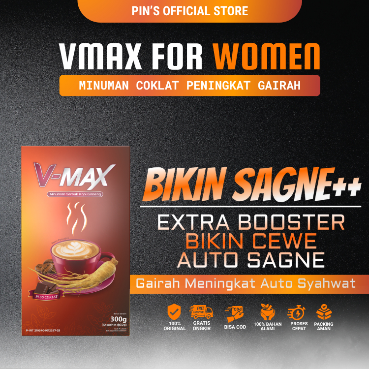 V MAX COKLAT MINUMAN CHOCOLATE PERANGSAN WANITA TERMURAH ORIGINAL BPOM