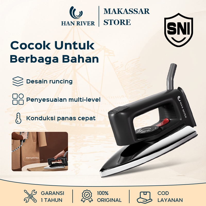 HAN RIVER Setrika Baju Setrika Edisi Rumah 350 Low Watt