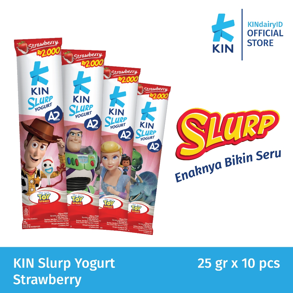 KIN Yogurt Slurp Strawberry 25 gr