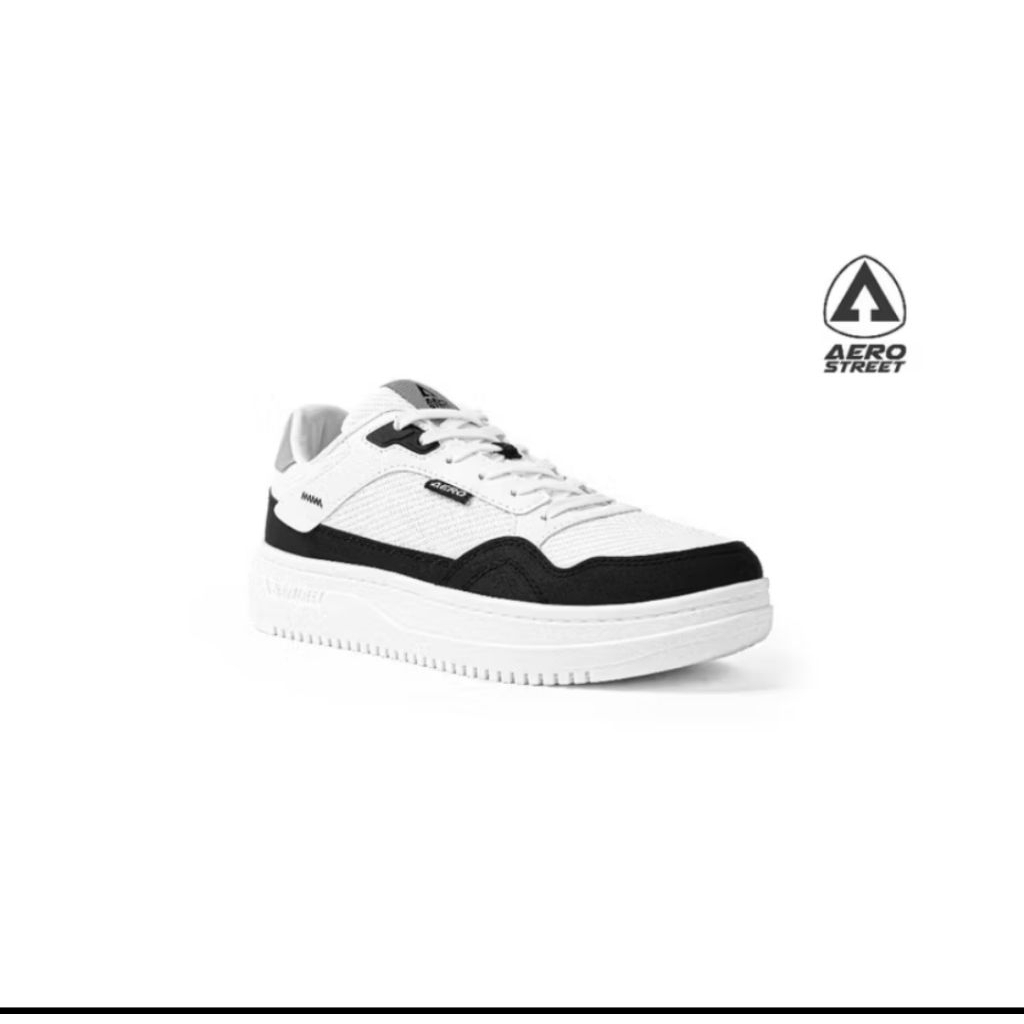 sepatu aero street maxsimo hitam putih