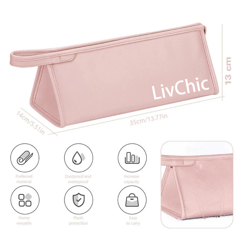 PINK storage bag for livchic curling irons ls303