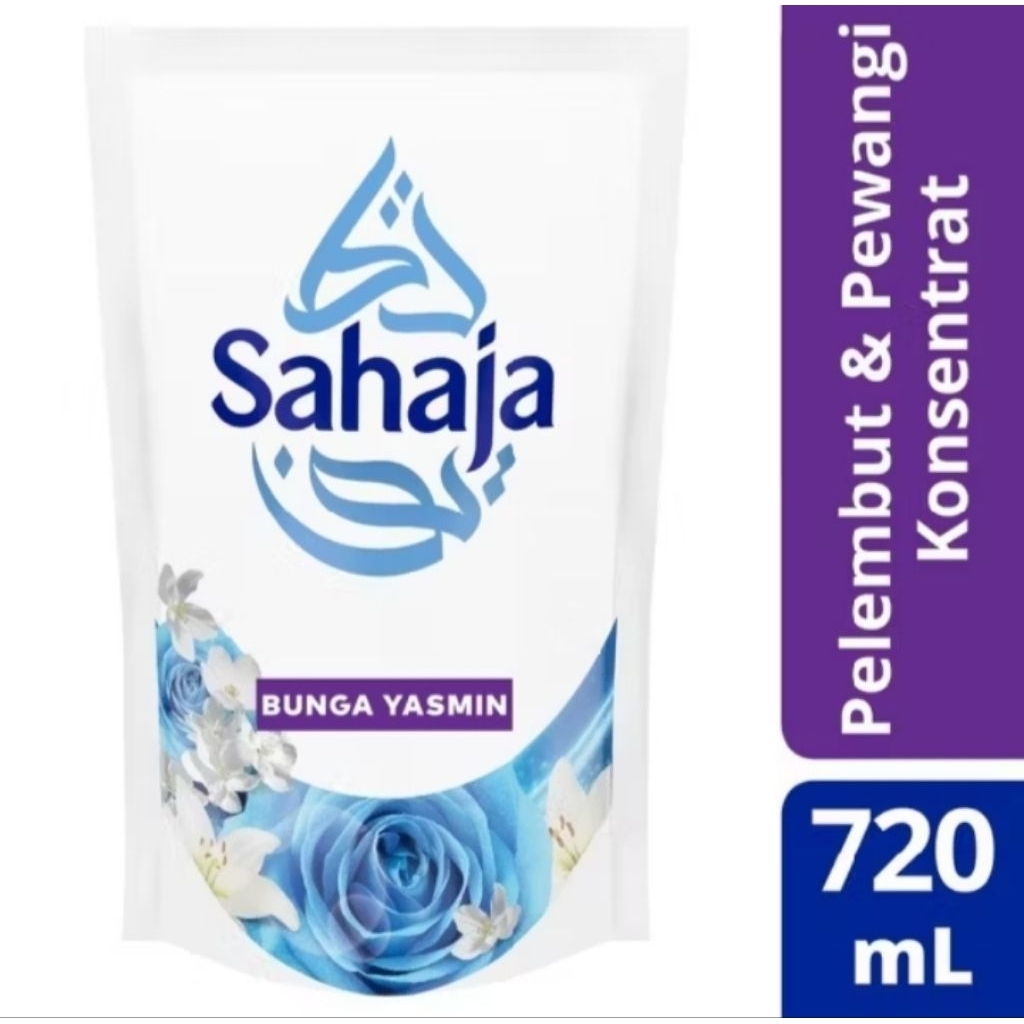 SAHAJA PELEMBUAT DAN PEWANGI KOSENTRAT 720Ml  gratis  DETERJEN CAIR isi  215ml