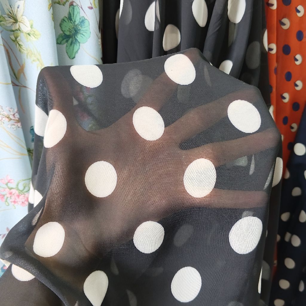 kain sifon motif | Harga/0,5 m | kain sifon meteran | kain sifon sutra | bahan sifon premium meteran