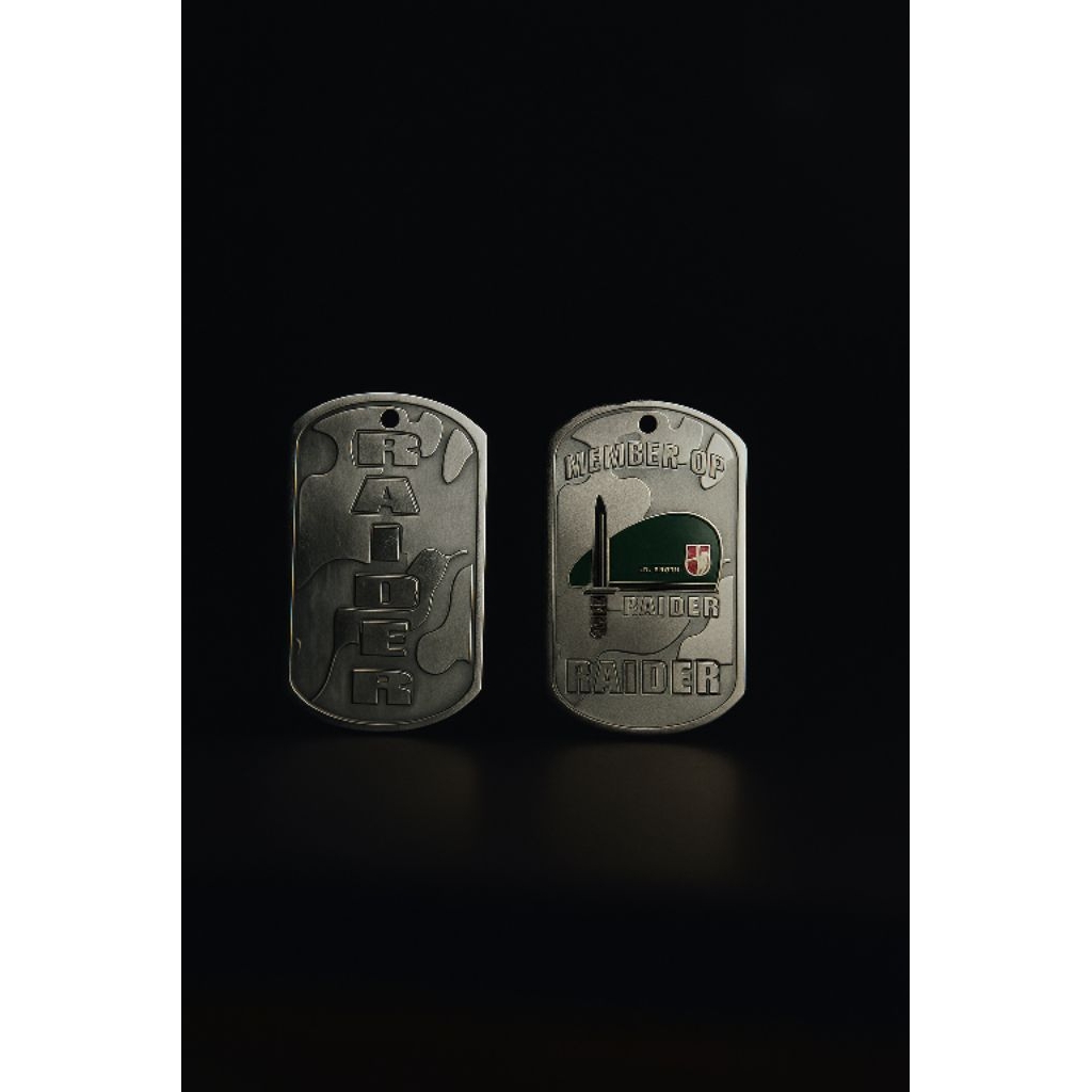 Kalung Dog Tag Militer TNI AD - RAIDER