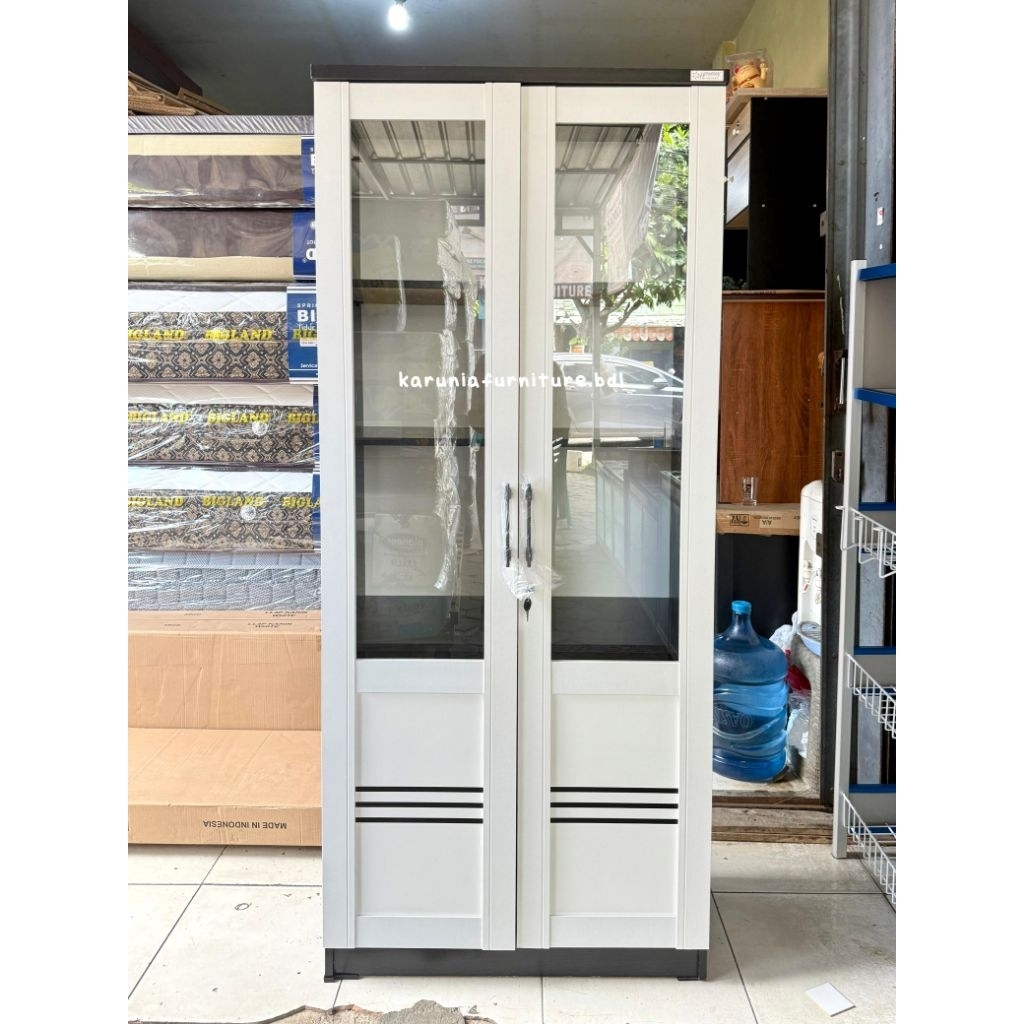 LEMARI HIAS HARMONY 2 PINTU | LEMARI HIAS MINIMALIS | LEMARI PENYIMPANAN | FREE ONGKIR BANDAR LAMPUN