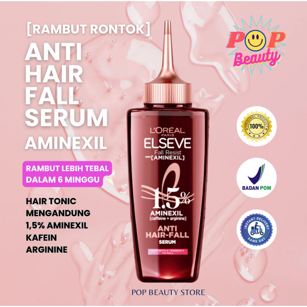 Loreal Paris Elseve Aminexil Serum - Anti Hair Fall Serum 102ml Hair Tonic Rambut Rontok