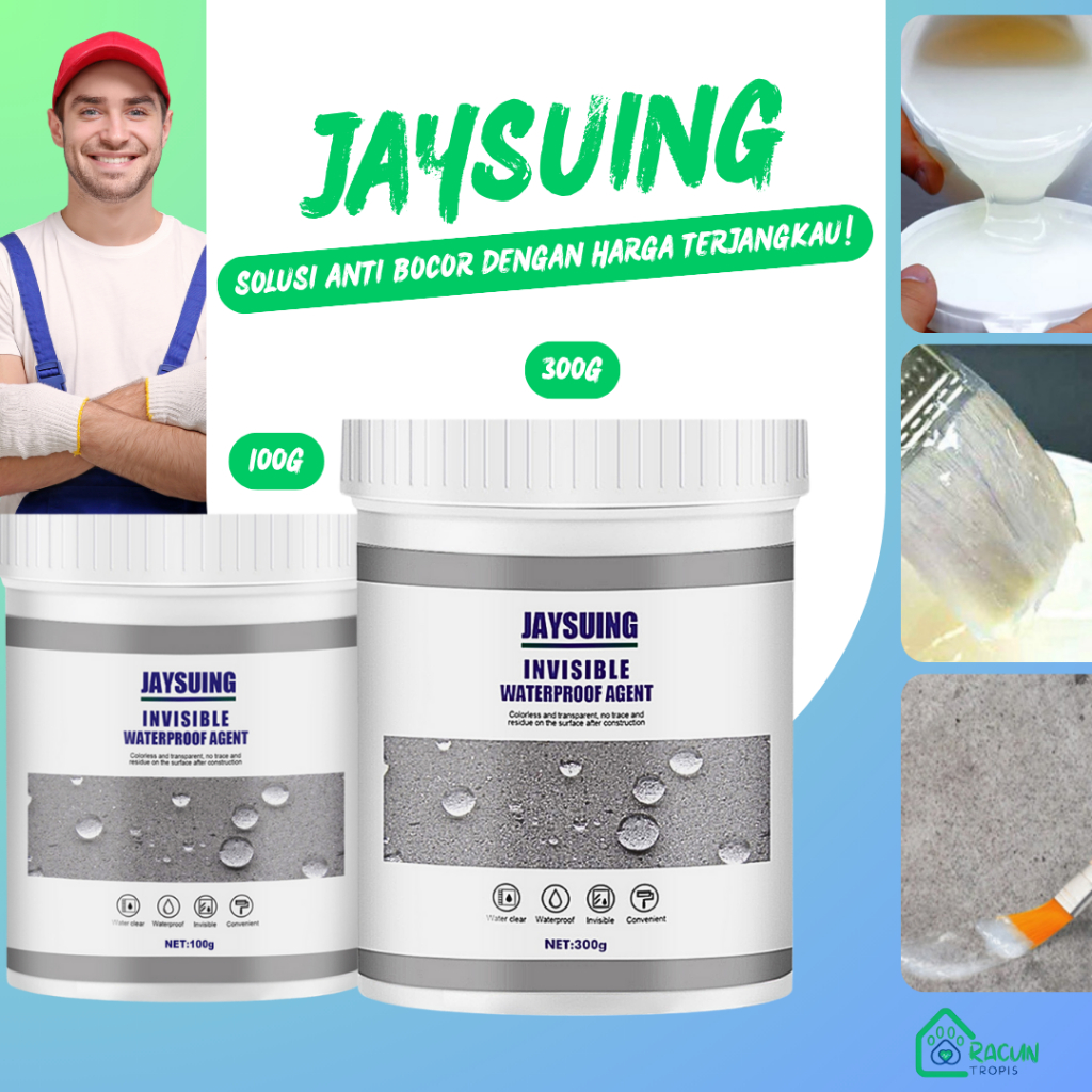 Jaysuing Lem Sealant Gel Aquaproof Anti Bocor Rembes Air Pelapis Penambal Perekat Transparant Bening