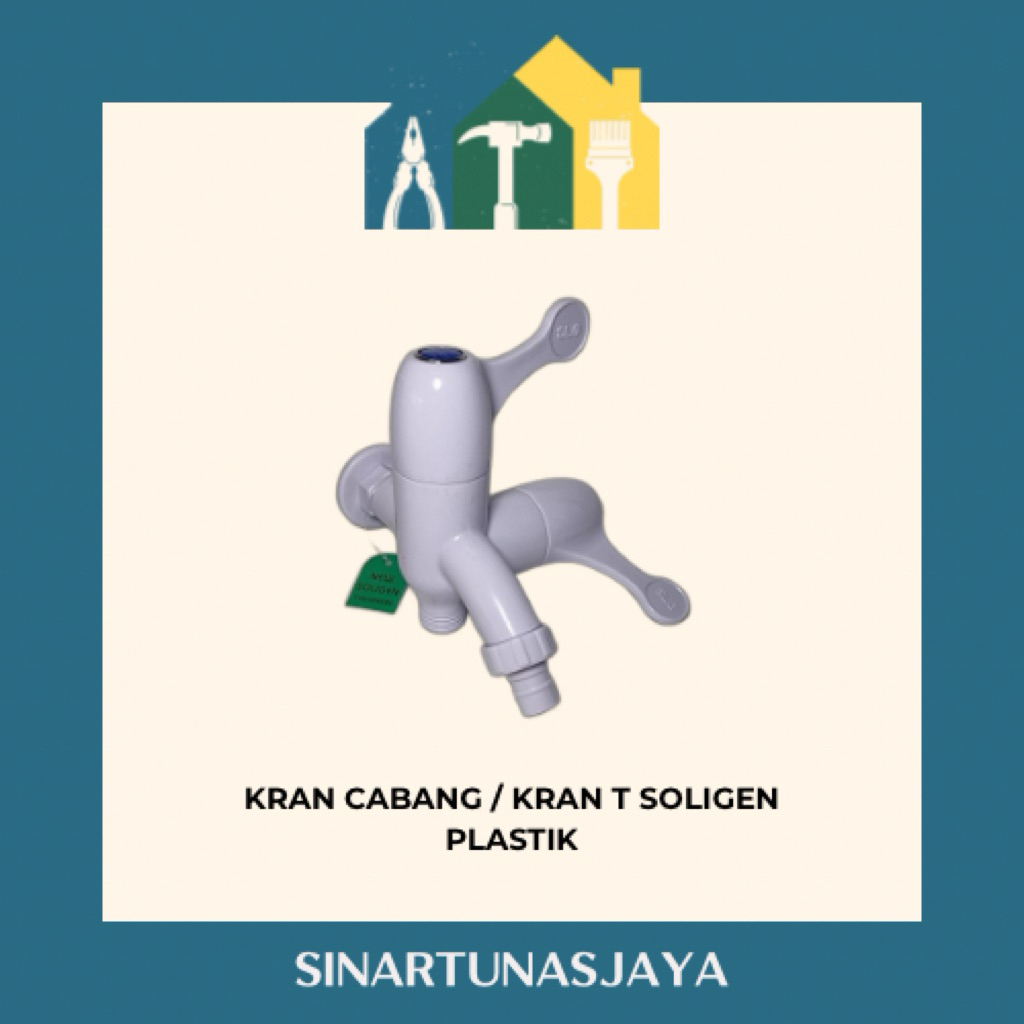 Kran cabang soligen / Kran T soligen / Kran plastik