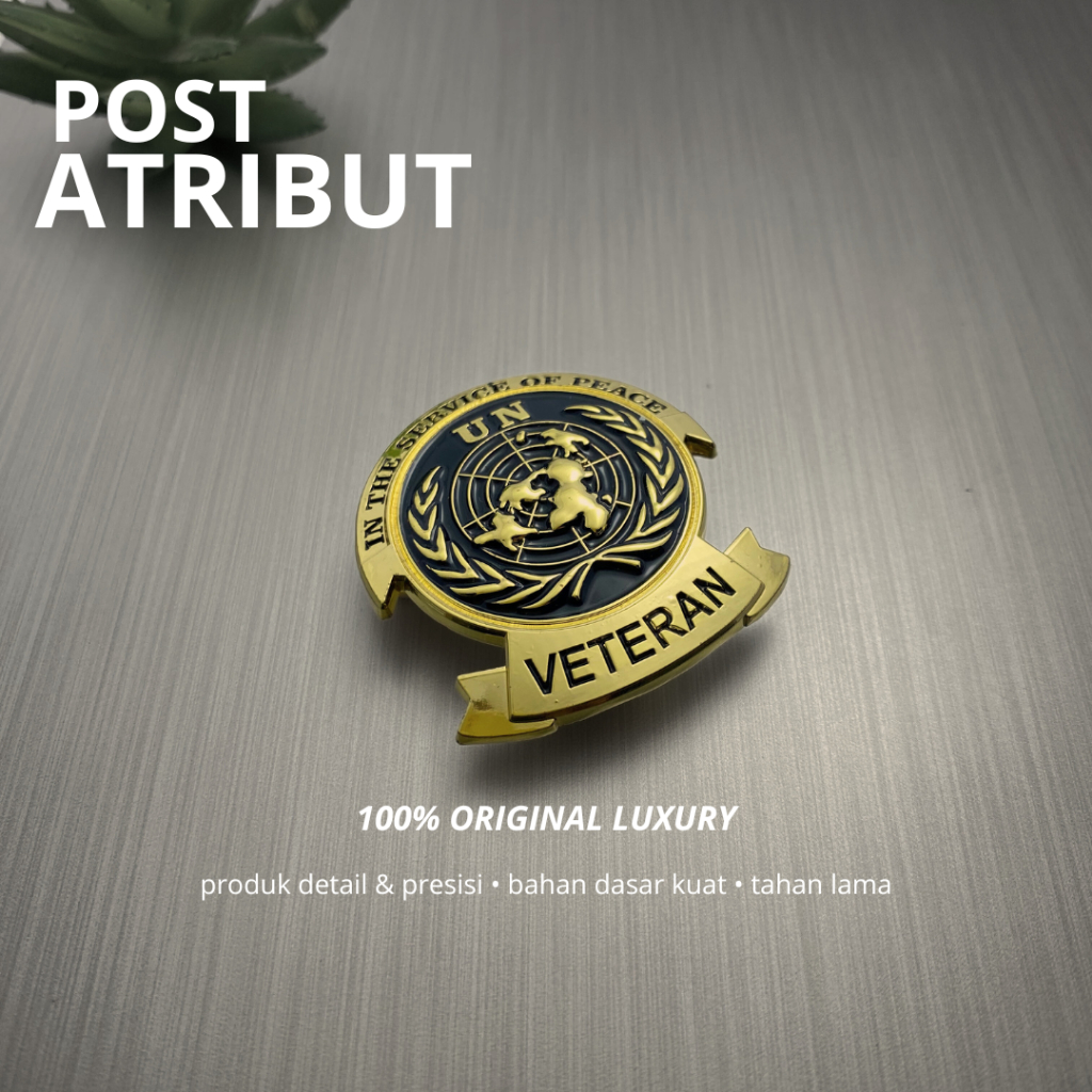 100% LUXURY Brevet UN VETERAN PBB/ Pin UN VETERAN PBB Luxury / Brevet PBB Luxury / Atribut PBB / Atr