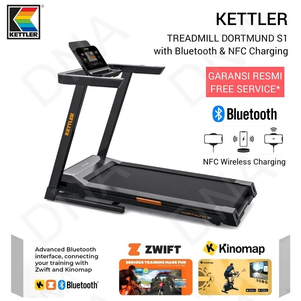 Treadmill Elektrik KETTLER Dortmund S1 (Bluetooth & NFC) - ORIGINAL