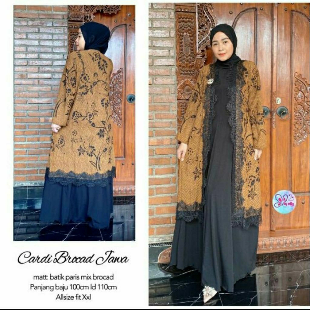 Cardi Brokat Jawa Batik Solo Outer Batik Wanita