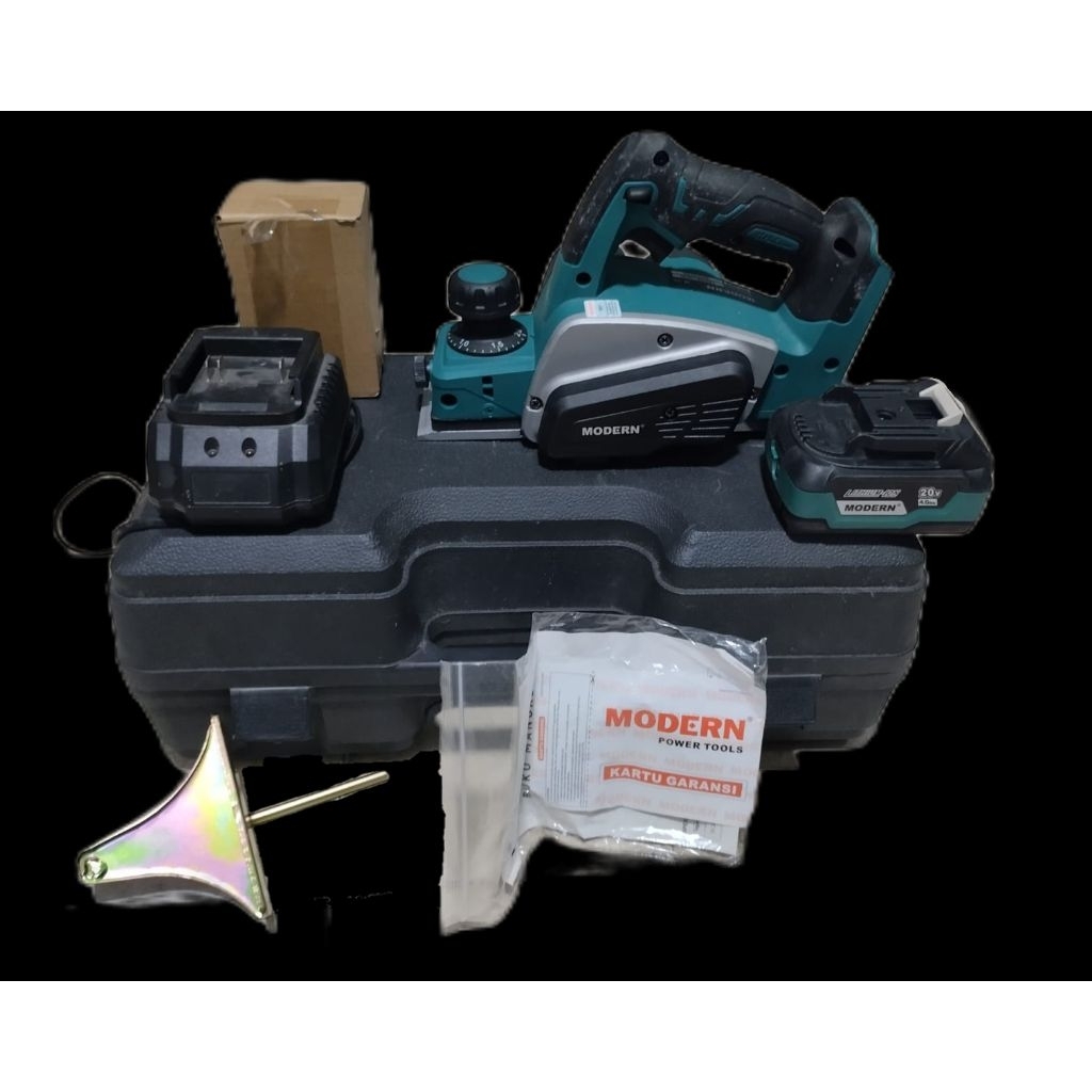 Modern M-90 mesin ketam/planer/serut/pasrah cordless (baterai tanpa kabel)