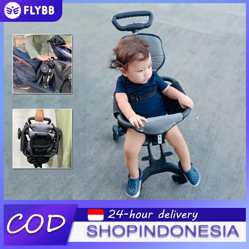FLYBB Magic Stroller Baby 2 Way Travel Lightweight Foldable (Sepeda Motor Dapat Dibawa)