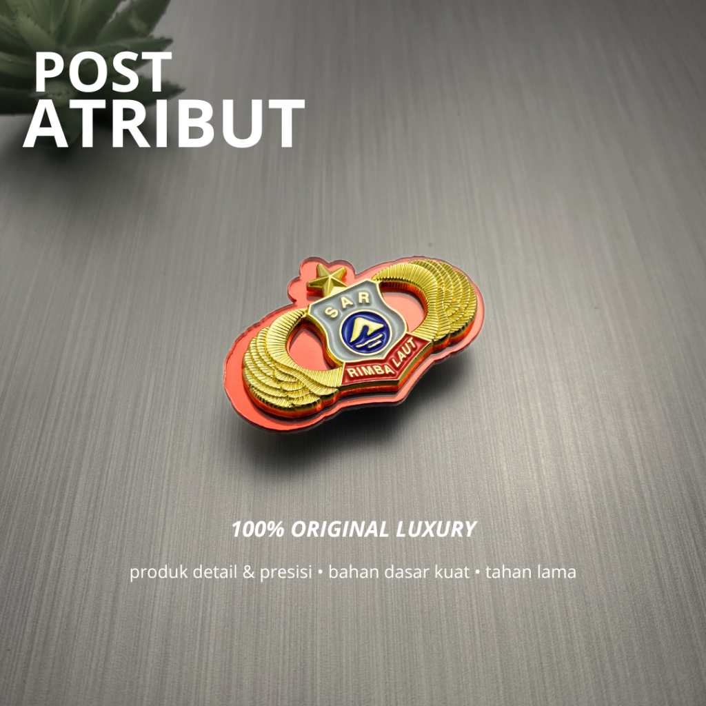 100% LUXURY Pin SAR Rimba Laut Polri / Brevet SAR Rimba Laut Polri Luxury / Pin Luxury / Brevet Luxu