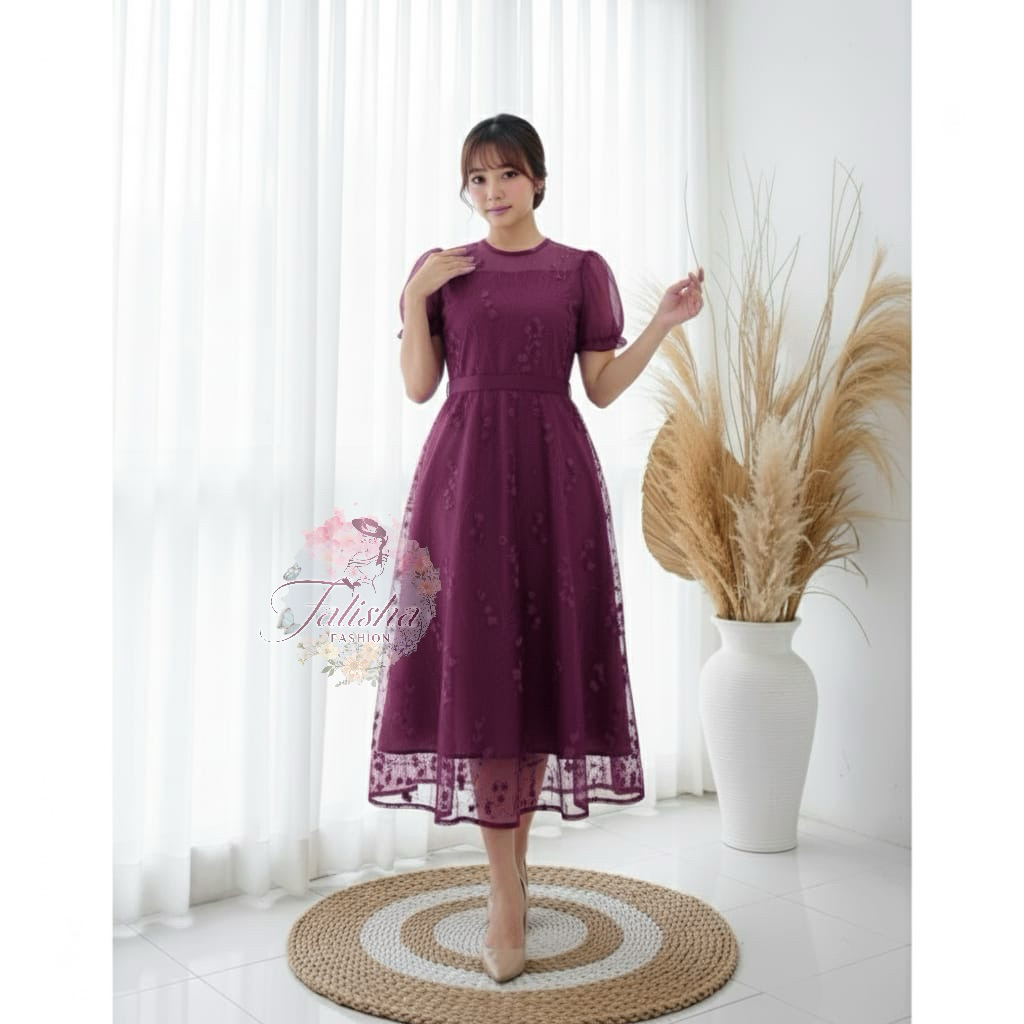 Dres Wanita Gaun Kondangan Wedding Perempuan Dewasa Korean Style Model Baru Natal Pakaian Remaja Baj
